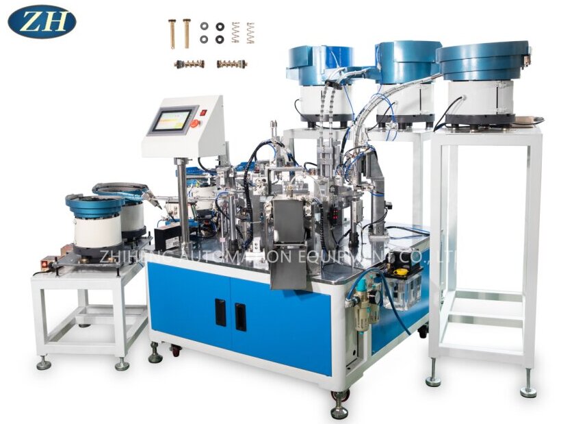 White Rod Sealing Ring Spring Assembly Machine Line Easy To Maintain