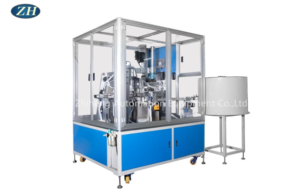 Automatic Zinc Shell Edge Milling And Tapping Machine Line High Accuracy